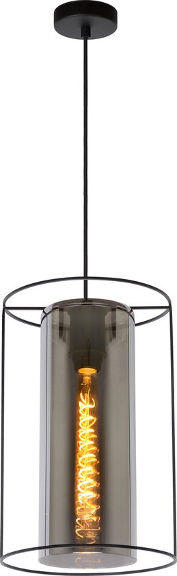 Suspension Lucide DOUNIA - Ø 25 cm - E27 - Noir