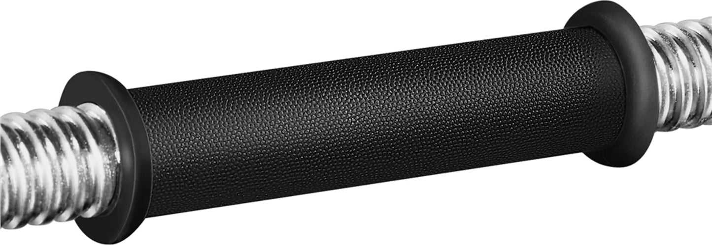 Yaheetech Dumbbell Set 25 kg - 12 disques de poids réglables, poignées antidérapantes et fermoirs en étoile - pour la musculation et l'entraînement - ciment plastique noir et métal - 43 x 21 x 21 cm
