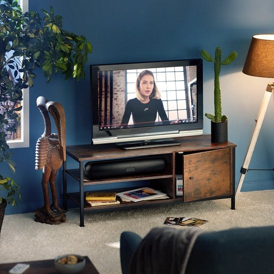 tectake - Meuble TV Meuble TV Durban - industriel foncé - 110x40x45,5cm - 404640