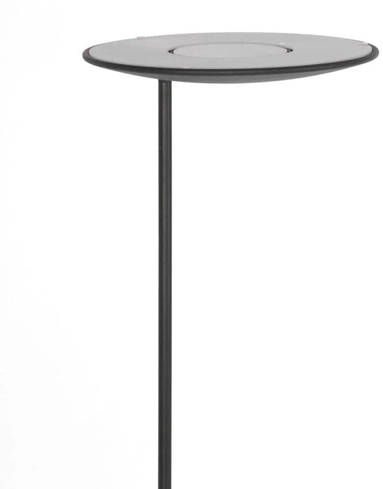 Lampadaire Zenith LED 1477ZW noir, hauteur 185 cm, matière plastique et métal, inclinable, Steinhauer Exclusive