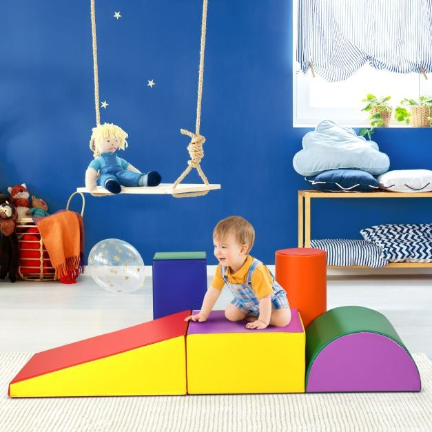 Coast Crawl and Climb Foam Play Set Colourful Fun Foam Play Set 5-piece Lightweight Interactive Set Colourful