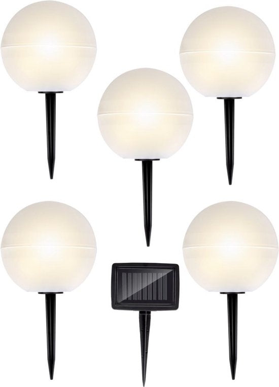 Grundig Ampoules pour l'extérieur - Avec prise - LED - Chargement par énergie solaire - Blanc