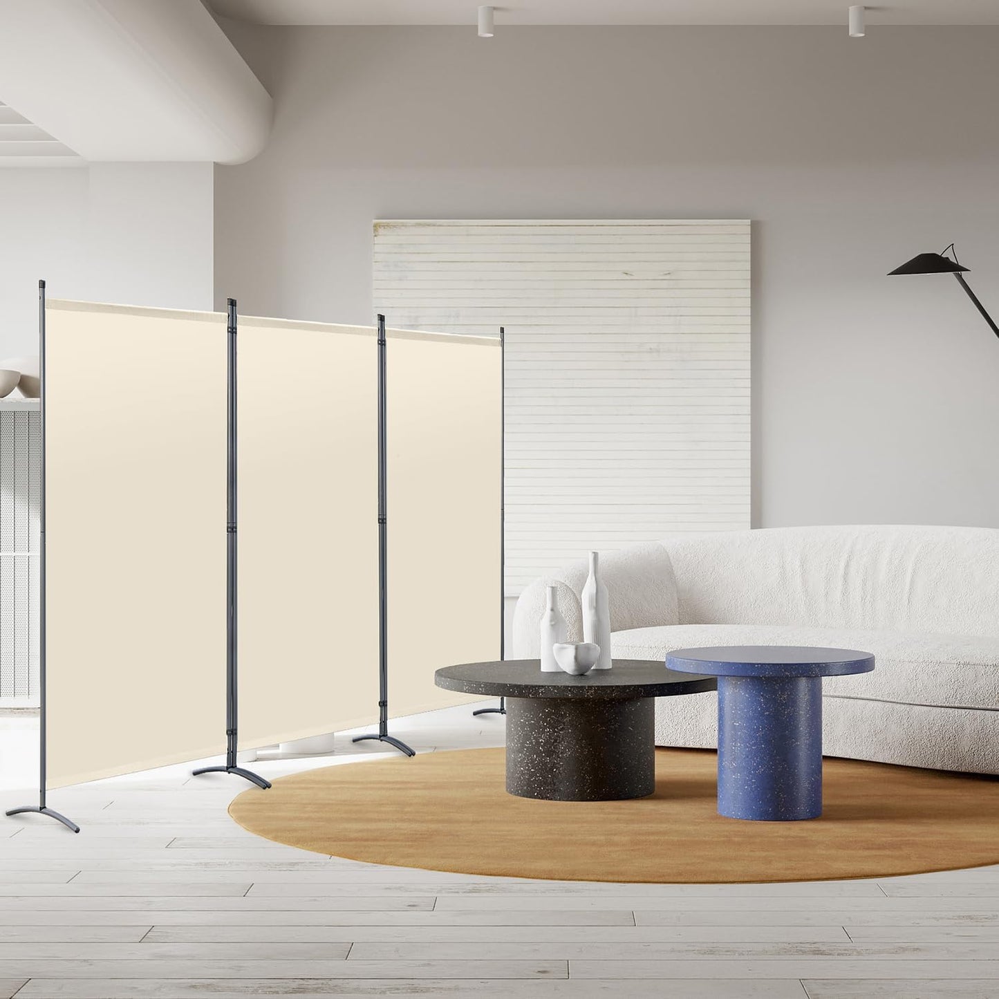 Angel Living Paravent - 3 Panneaux - 243 x 170 cm - Beige