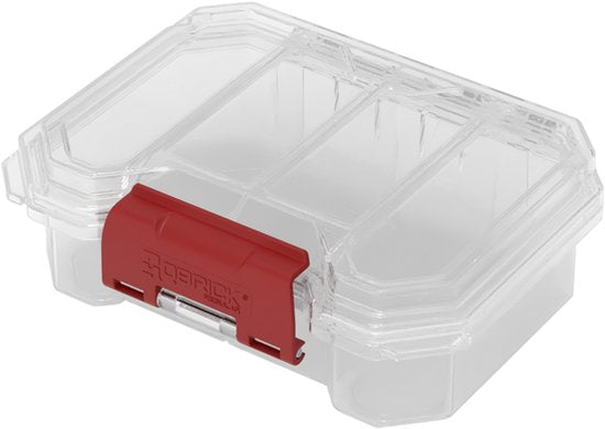 QBRICK SYSTEM Organizer Compact Set 1 B – 4 pièces – Boîtes de rangement avec compartiments - Transparentes