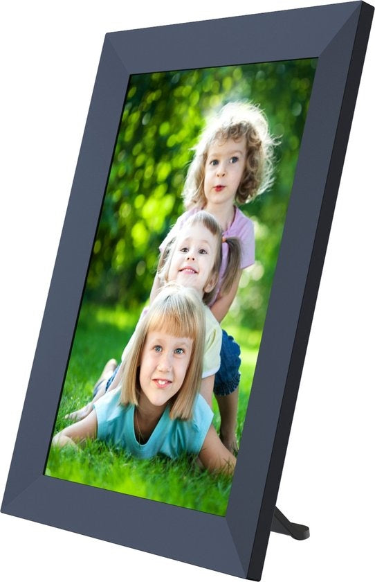 Cadre photo numérique Denver 10,1 pouces - HD - Frameo App - Cadre photo - WiFi - écran tactile IPS - 16 Go - PFF1053B