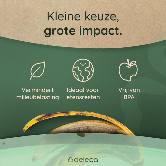 Deleca 30 Liter Refuse Bags (30 pcs) - Sacs poubelles GFT biodégradables - Distributeur inclus - Pour poubelle à pédale et poubelle de tri - 51x72 cm / 100% Compostable Bio Bags