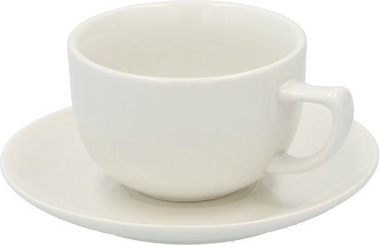 Service de table Alpina pour 8 personnes - Service en faïence 40 pièces - Ensemble comprenant des assiettes de petit-déjeuner, des assiettes plates, des bols, des tasses et des soucoupes - Service de table compatible avec le lave-vaisselle et le micro-ond