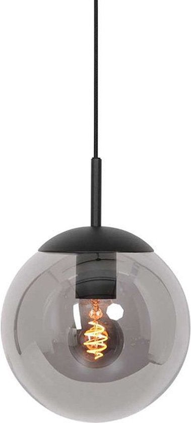 Steinhauer - lampe suspendue - Bollique - noir - verre métal - Ø 30cm - E27 - 3498ZW