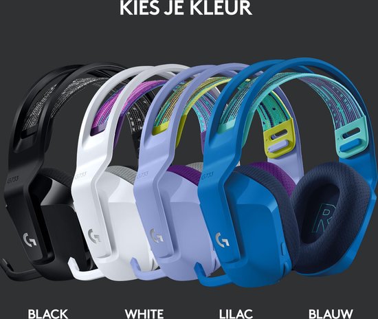 Logitech G733 LIGHTSPEED - Casque de jeu sans fil - PS5/PS4 et PC - Noir