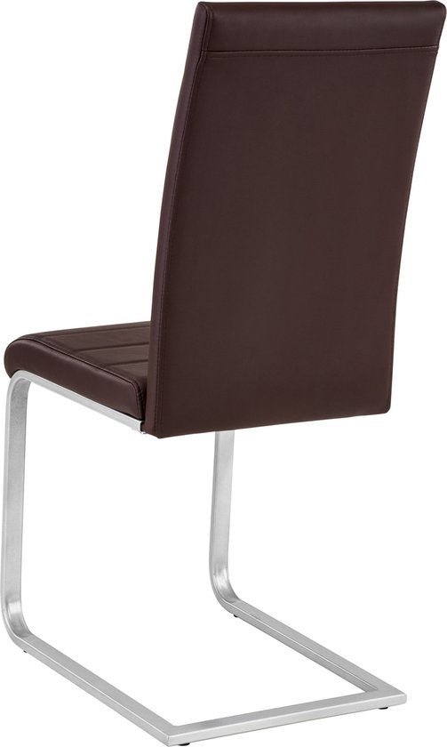 tectake® - set de 2 chaises de salle à manger Bettina brown - 402552