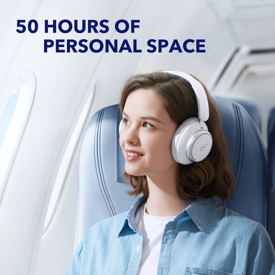 Anker Soundcore Q45 - Casque sans fil à réduction de bruit - Blanc