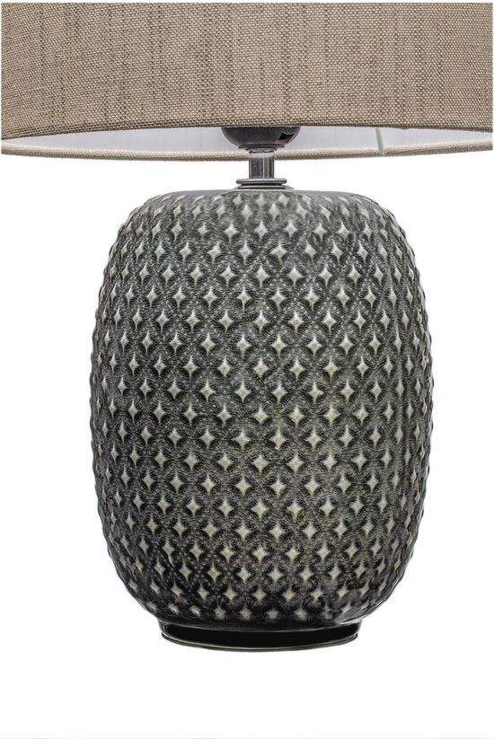 Lampe de table LED Pauleen Pretty Classy - E27 - 60 W max. - Salon, chambre et salle à manger - Gris/beige