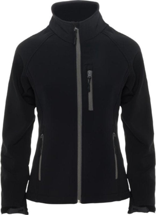 Antartida - Veste Softshell femme - Doublure micropolaire - Colonne d'eau 1.000 mm - Noir - S