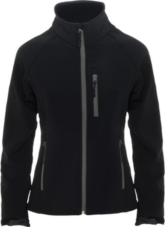 Antartida - Veste Softshell femme - Doublure micropolaire - Colonne d'eau 1.000 mm - Noir - S