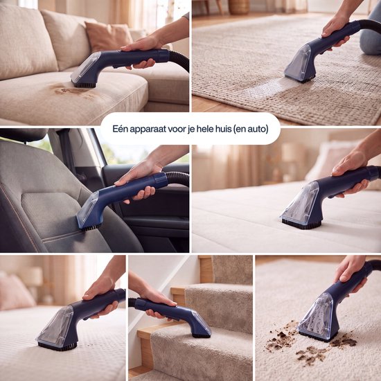 Samako Mini nettoyeur de tapis – Nettoyeur de taches pour canapés et tapis – Nettoyeur de canapés – Nettoyeur de meubles – Nettoyeur de revêtements – Léger