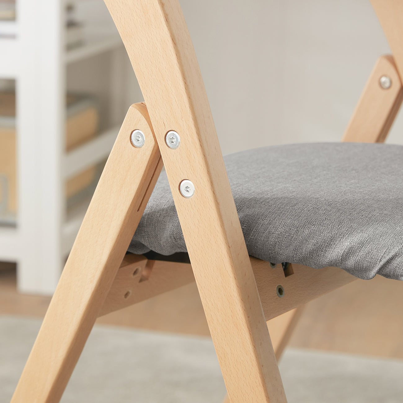 SoBuy FST92-N Chaise pliante avec assise rembourrée - Max. 120 kg - Gris