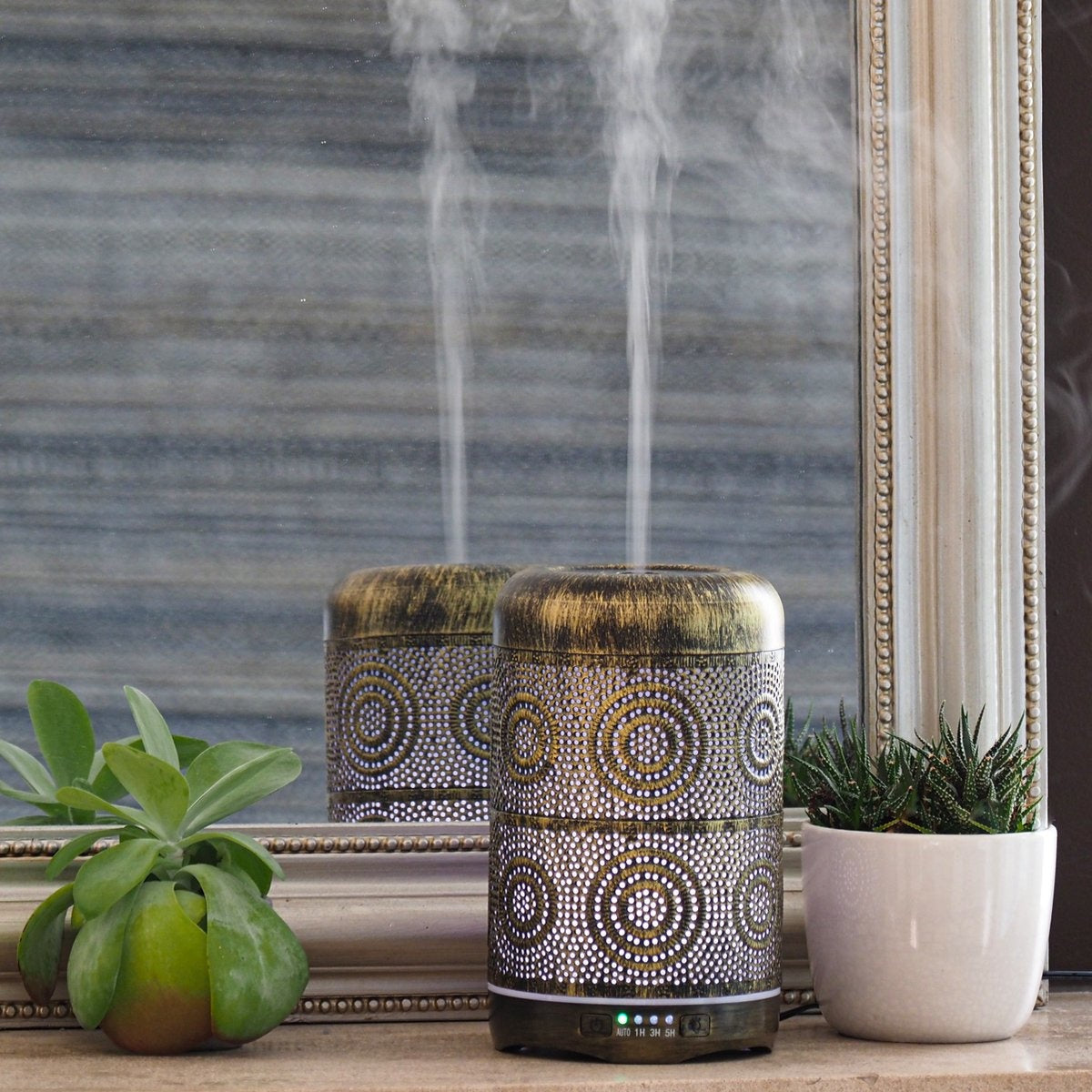 Gadgy Aroma Diffuser - Humidificateur Chambre Bébé Chambre à coucher - Diffuseur de parfum - avec éclairage LED - Diffuseurs d'arômes - 250 ml