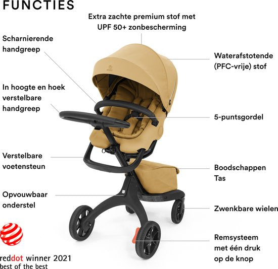 Poussette Stokke® Xplory® X - Jaune doré