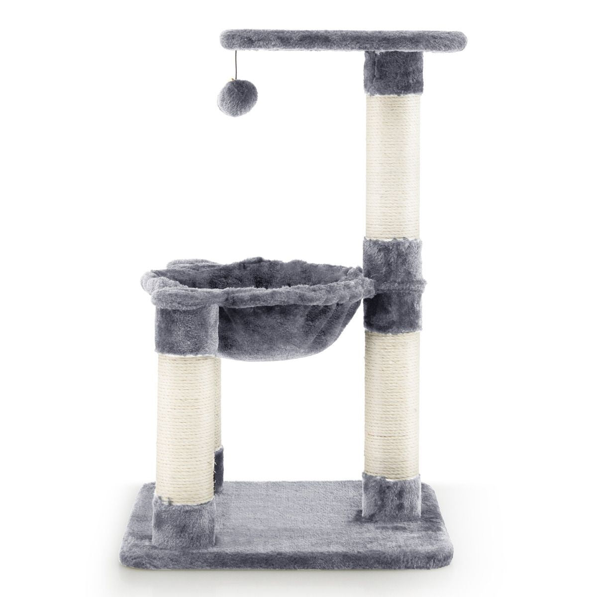 Coast Multi -Storey Scratching Post Arbre à chat avec un hamac confortable gris