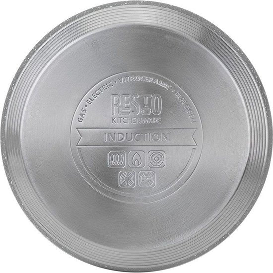 Bouilloire sifflante - Resto - 2,7L - Acier inoxydable - Induction - Marbre gris