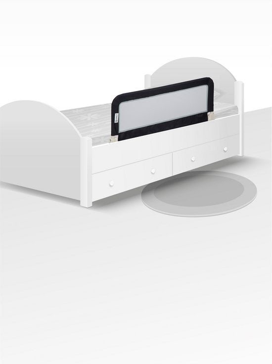 Barrière de lit portable et pliable Safety 1st - Gris foncé avec structure en filet
