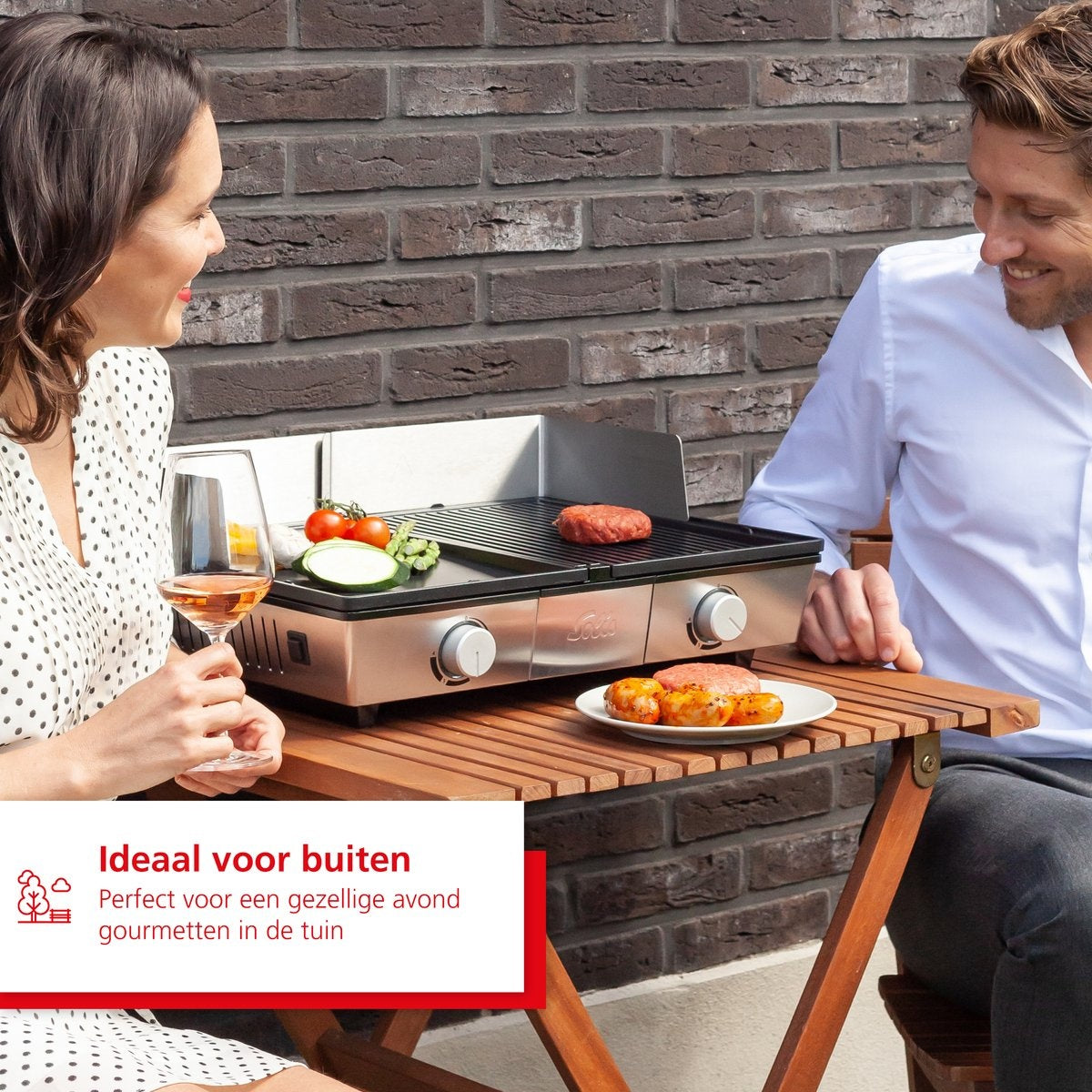 Grill Solis 7951 - Argent/Noir - en acier inoxydable