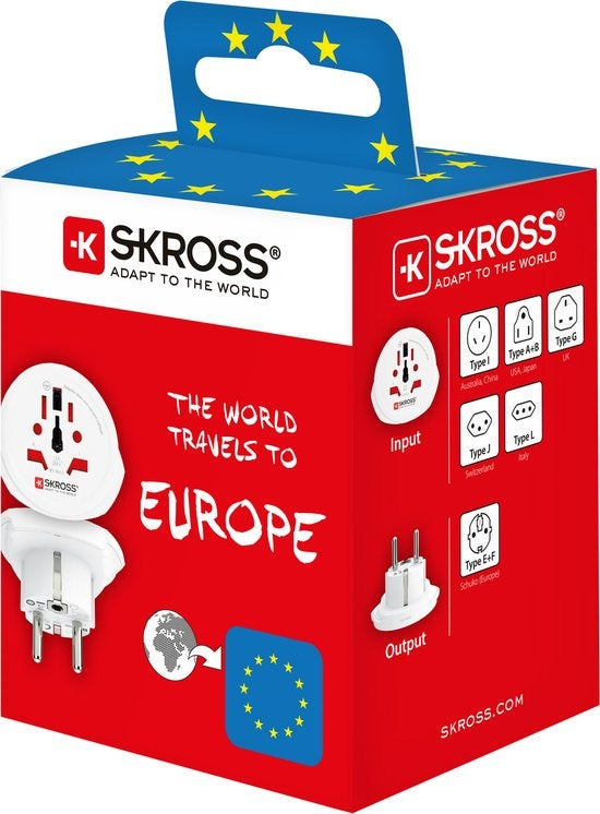 Skross Country Adapter le monde à l'Europe