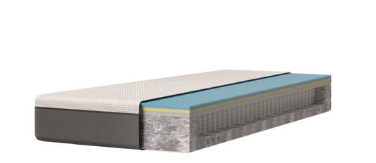 Matelas Emma Hybrid Thermo 90x200 cm - 7-Zone Pocket Spring | Airgocell & HRX Foam | Washable Breathable Cover | Optimal Support and Cooling