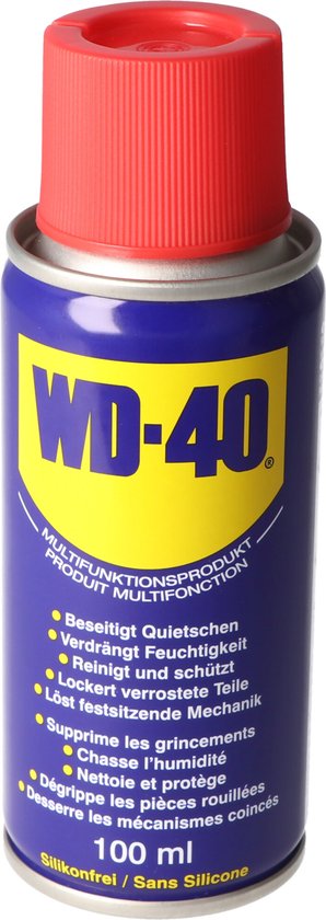 WD-40® Multi-Use Product Classic - Élimine l'humidité - Élimine les grincements et les craquements - Protège contre la rouille et la corrosion - Élimine les salissures - Sans silicone - 100 ml