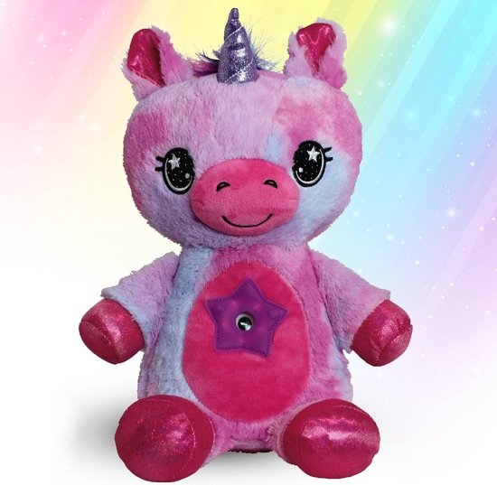 StarBelly Dream Lites - Licorne magique - peluche - projecteur d'étoiles - veilleuse - Enfants