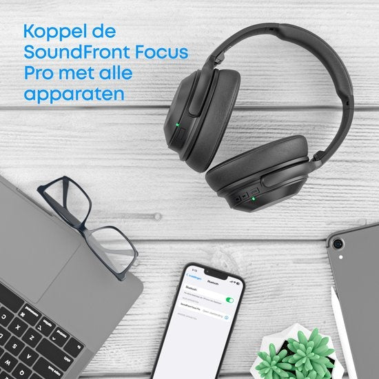 Casque Bluetooth - SoundFront - Réduction Active du Bruit - Bluetooth