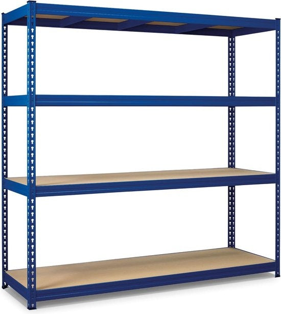 Avasco rack Robus 400, ft 180 x 180 x 60 cm, 4 étagères, en métal, bleu