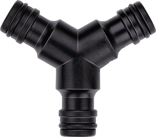BLACK+DECKER Coupleur de tuyau d'arrosage - 3 voies - 7 x 6 x 2.1 CM - Noir
