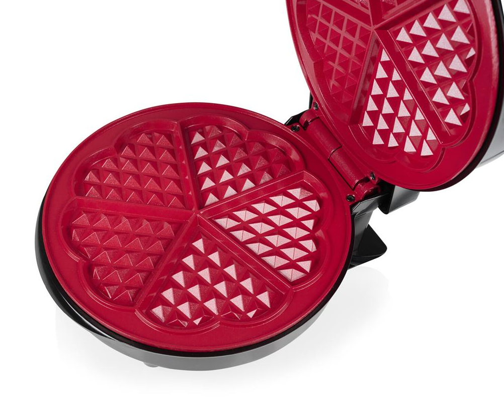 Gaufrier Princess pour gaufres en forme de cœur - Noir - ⌀19 cm - 1200 W