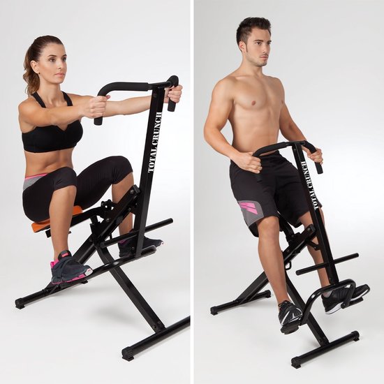 Vélo d'appartement TOTAL Crunch - appareil de fitness - biceps, grand dorsal, abdominaux, épaules, dos et deltoïdes - entraînement cardio léger - Édition vente par correspondance