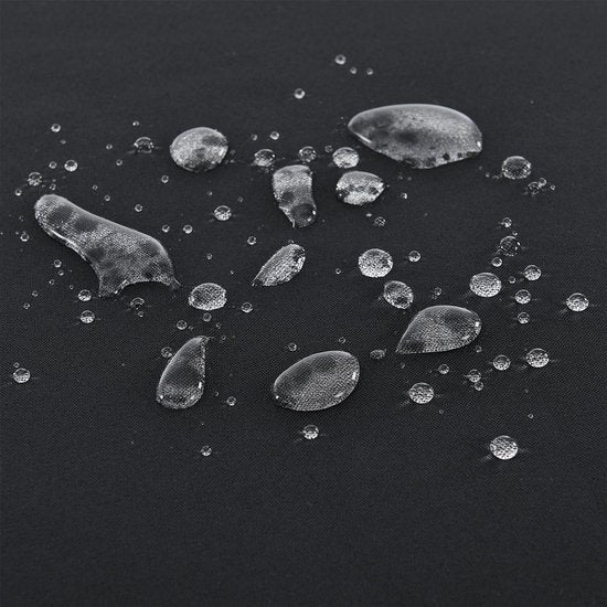 Chaise de jardin 2 pièces Kastos avec corde en maille - Noir - Coussin de siège inclus