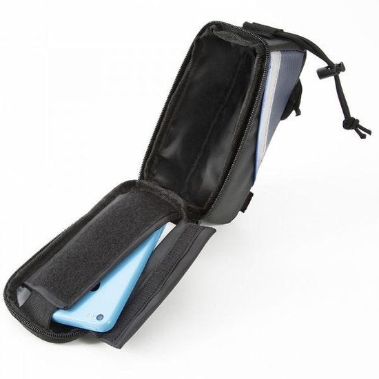 TecTake - Sacoche de cadre sacoche de vélo pour p.ex. smartphone etc. noir bleu S 401606