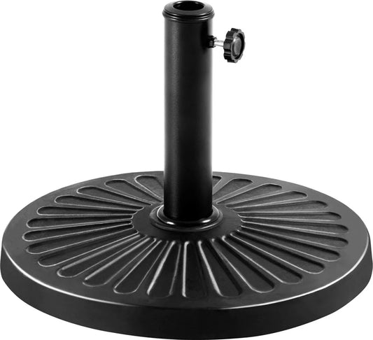 Yaheetech Pied de parasol - Rond - 46x46x34 cm - 10 kg - Noir