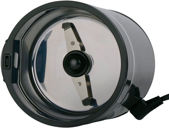 Moulin à café électrique Alpina 200 W - Moulin à café pour 70 g de grains de café - Moulin à grains avec lames en acier inoxydable - Moulin avec verrou de sécurité - Noir