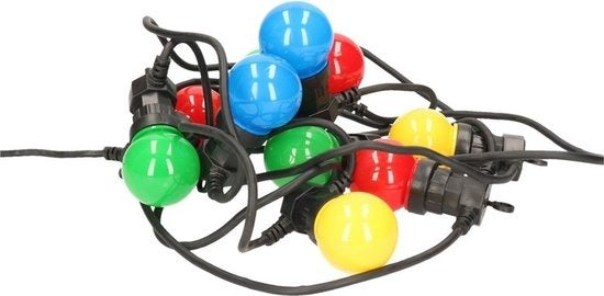 Lumières de fête 10 ampoules LED colorées - 8 fonctions lumineuses