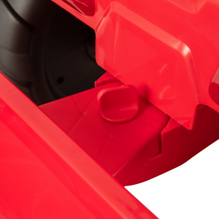 Coast Tractor - PP & Metal - 12V - 3.5 Km/h - 125 cm x 58 cm x 60 cm - Rouge