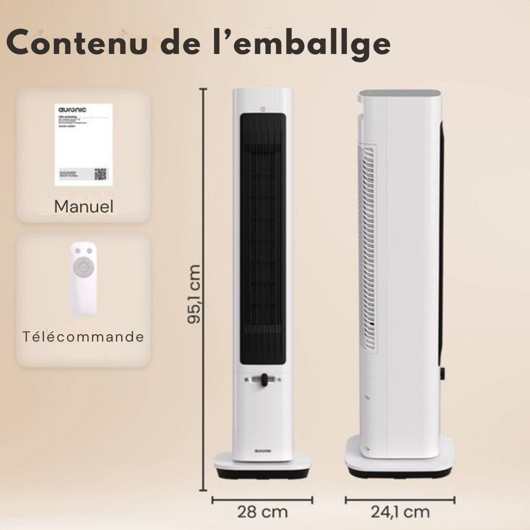 Réchaud électrique Auronic - céramique - Chauffage 2200W - Blanc