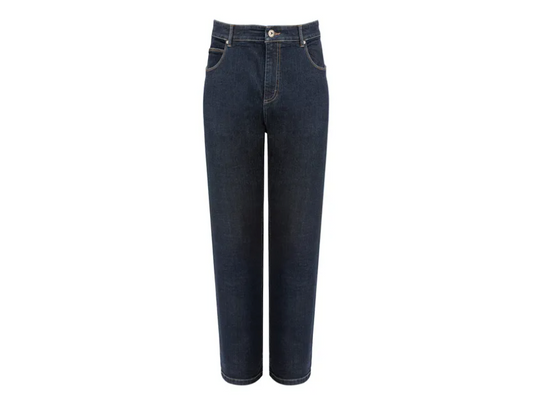 Milanoro - Pantalon Jeans Denim - L31 / L30 - Noir Bleu - Coupe droite avec jambes droites - Modèle intemporel à 5 poches - Confort optimal