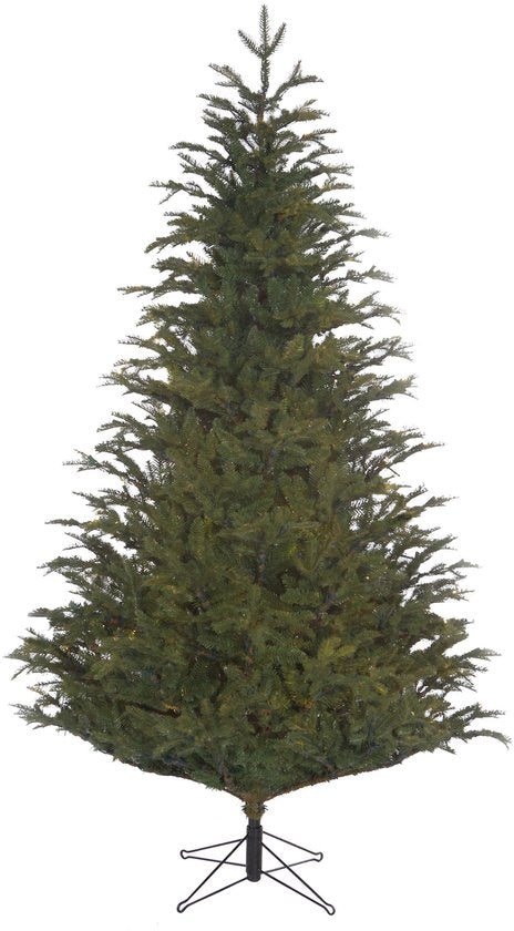 Black Box Trees Frasier - Sapin artificiel - Sapin de Noël à la forme naturelle et capricieuse - Aiguilles en PE et structure articulée - Décoration de Noël d'intérieur - H 155 x P 109 cm - Vert