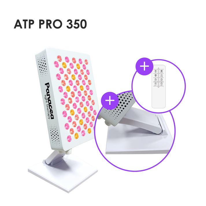 Panacea Lampe de luminothérapie rouge ATP Pro 350 - 70×5W LED - 31.8×22×6 cm - Blanc