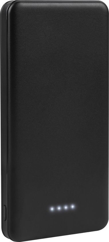 Nuvance - Powerbank 10000 mAh - Chargeur rapide - Design compact - 2x USB, USB-C & Micro USB - Powerbanks universelles pour Smartphones, Tablettes & Gadgets - Batterie externe - Noir
