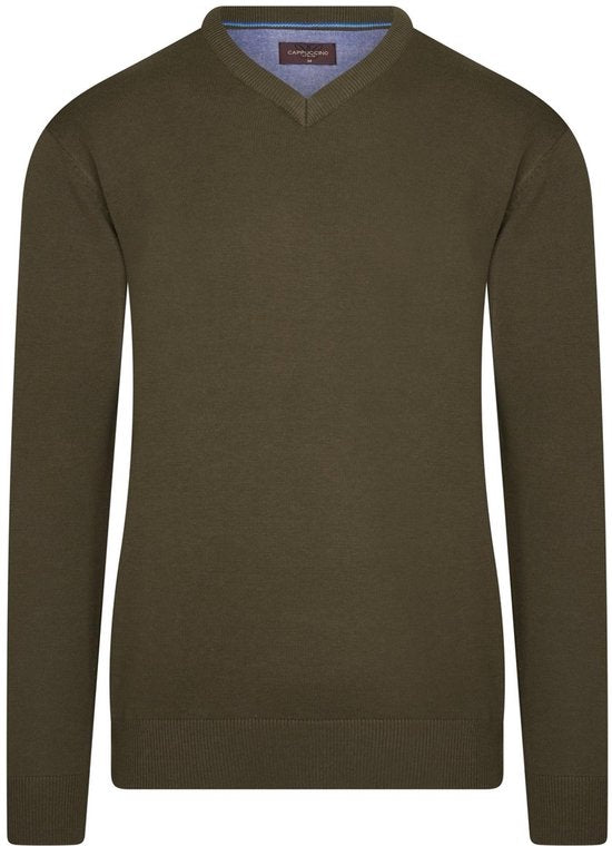 Cappuccino Italia - Pull Salerno Pullover pour homme - Vert - Taille XXL