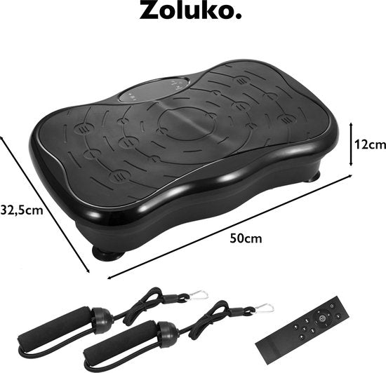 Plateforme vibrante - Zoluko Fitness – 99 niveaux – 5 programmes – Bluetooth & USB – Télécommande