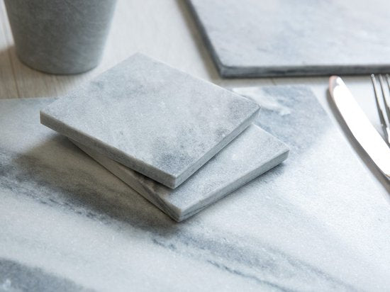 Dessous de verre Creative Tops 10 cm marbre gris 4 pièces