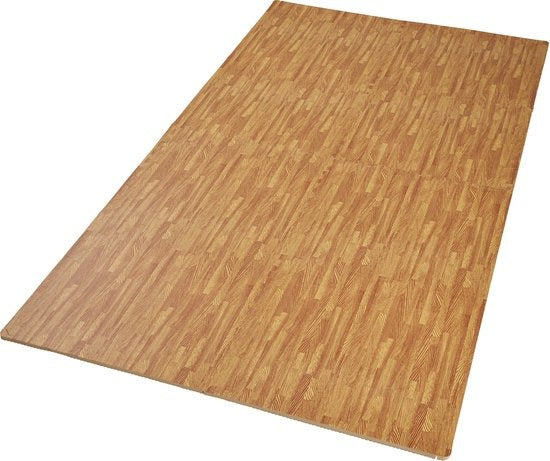 TecTake - Lot de 8 tapis de protection motif bois - 402658